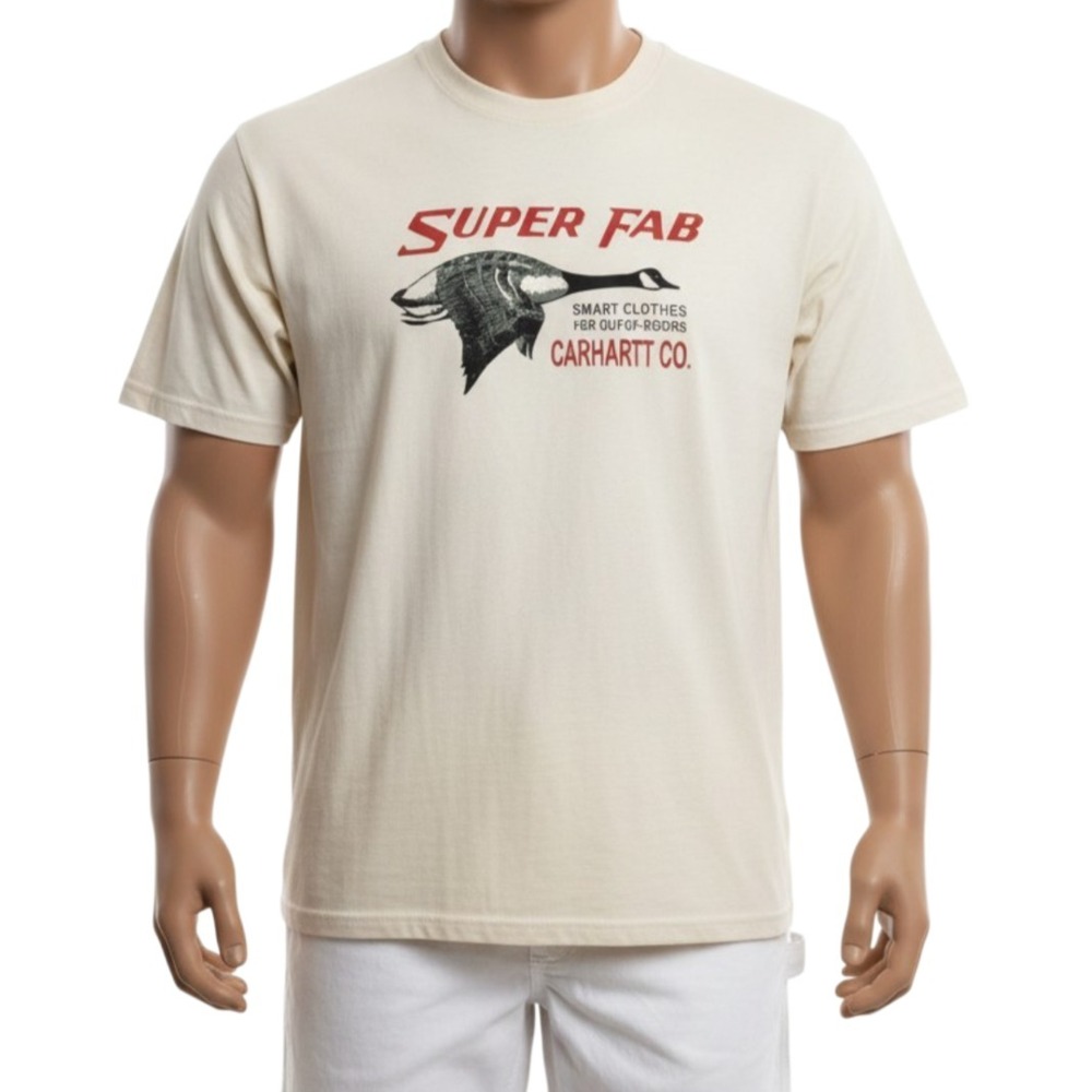 Carhartt Archive Edition Super Fab Flying Goose Tee 2XL Cream Heritage Workwear - Picture 1 of 14